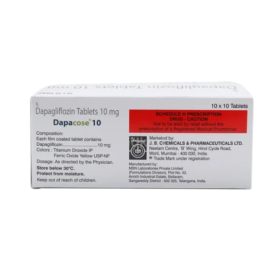 dapacose 10mg tablet 10's